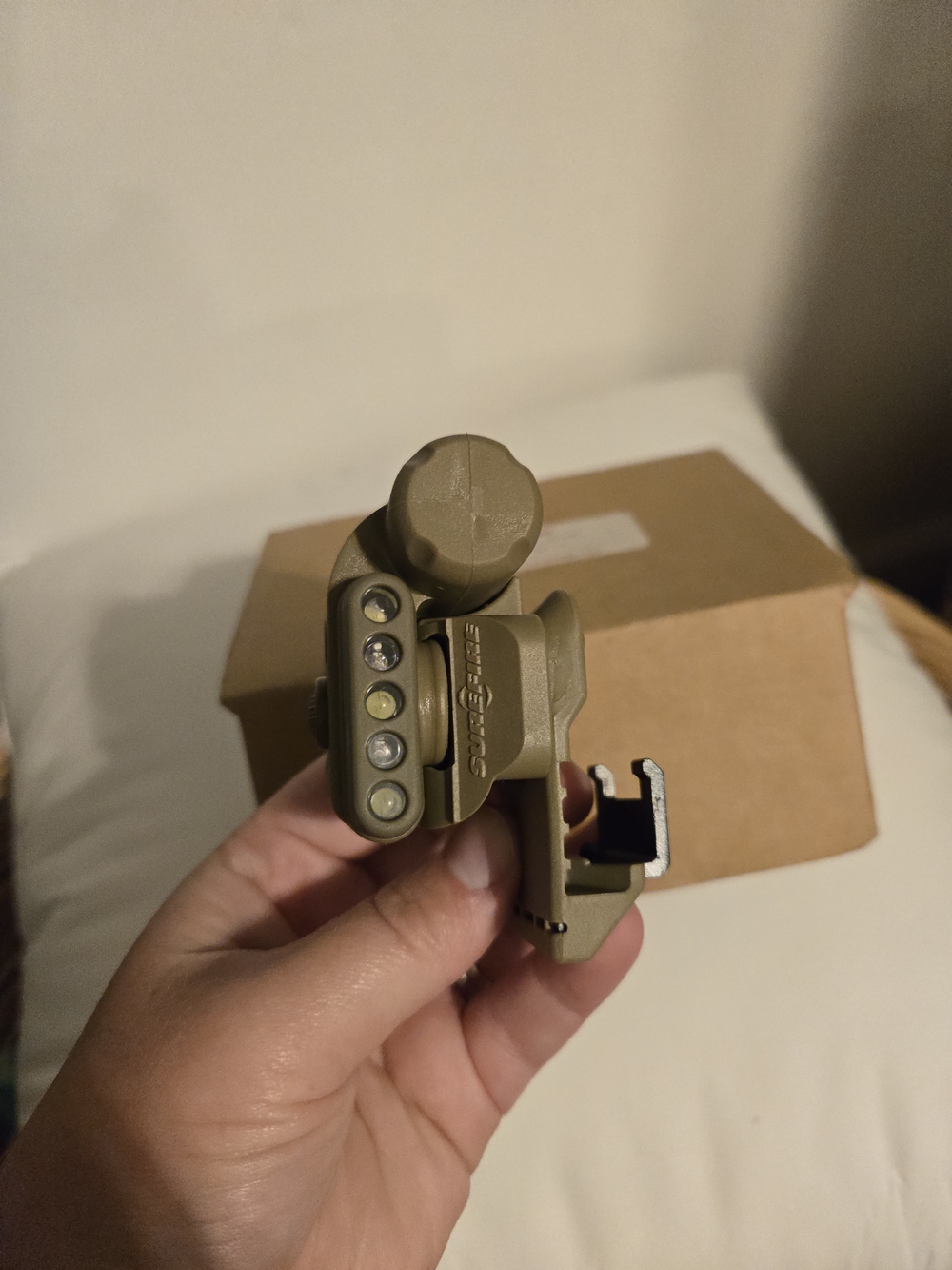 US Military Issue Surefire HL1-A-TN Helmet Light with White LEDs